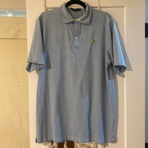 Masters Polo Blue and White Stripes Large
